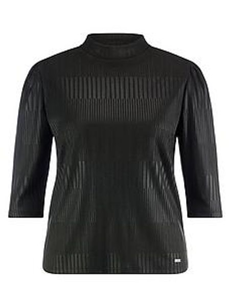 Shirt Stehkragen Emilia Lay schwarz günstig online kaufen