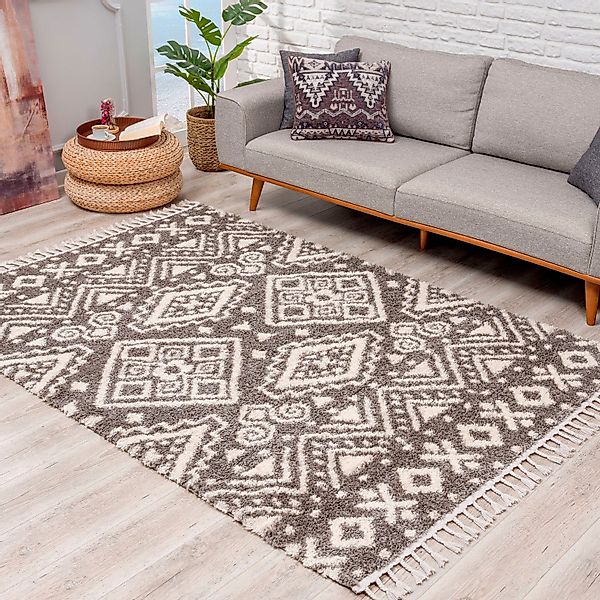 Carpet City Hochflor-Teppich Pulpy 541, rechteckig, günstig online kaufen