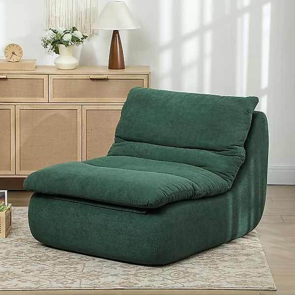 HOMCOM Bodenstuhl mit einteiligem ultrahochdichtem Schaumstoff, Bodensessel günstig online kaufen