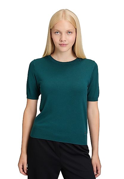 Betty&Co Kurzarmshirt Damen Feinstrickpullover mit Rundhalsausschnitt günstig online kaufen