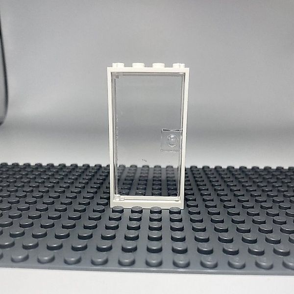 Spielbausteine LEGO® Tür 1x4x6 Transparente Tür + weißer Rahmen - NEU - 50x günstig online kaufen