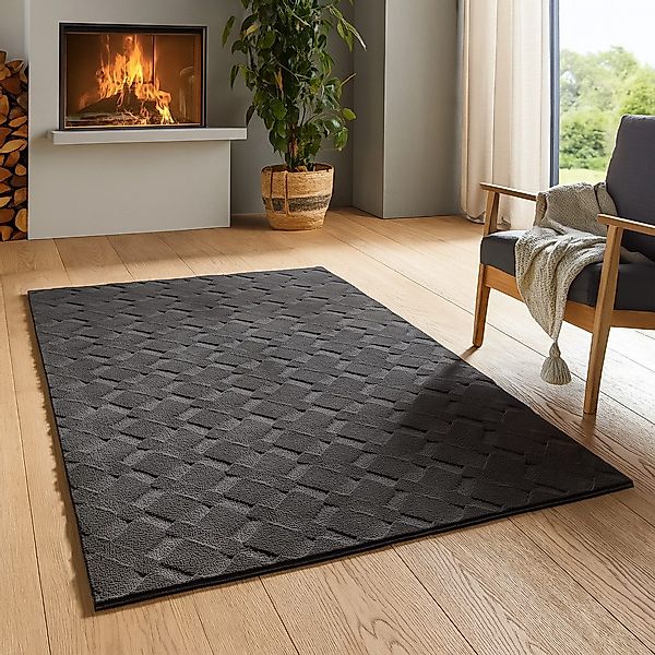 TaCa Home Teppich Kurzflor Teppich Hasenfell günstig online kaufen