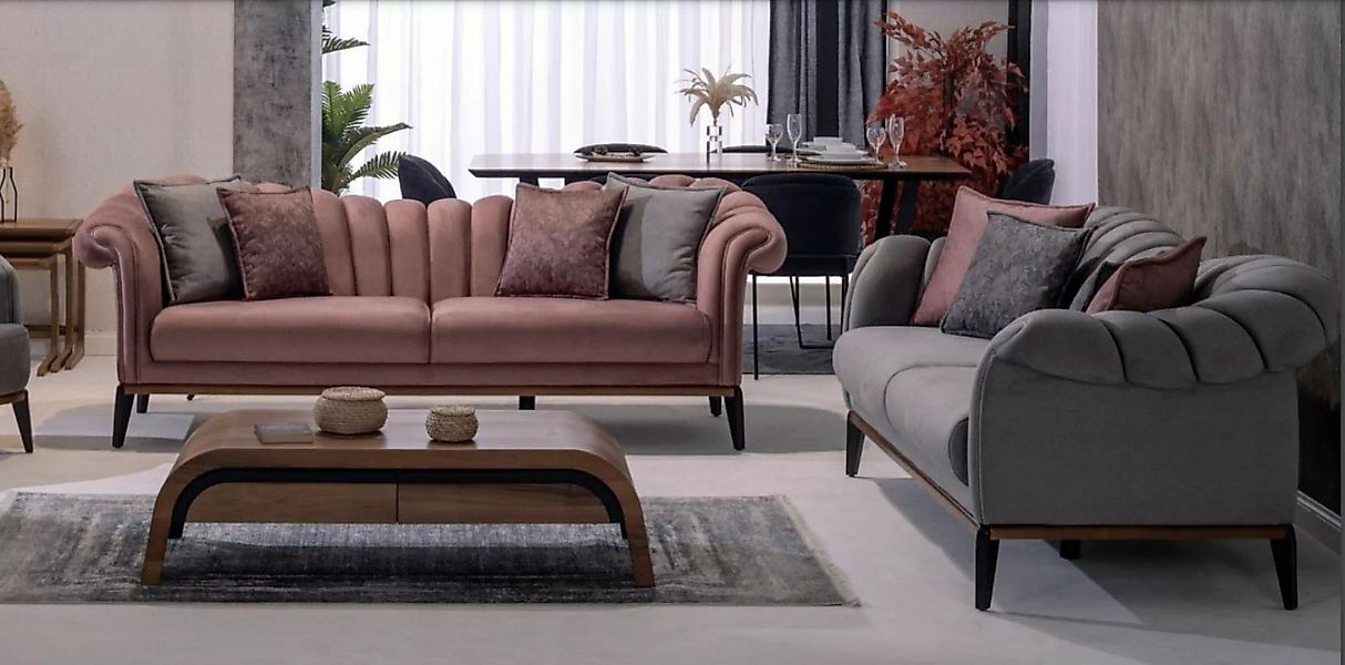 JVmoebel Sofa Sofagarnitur Couch Polster Modern 3+3 Sitzer Set Design Sofas günstig online kaufen