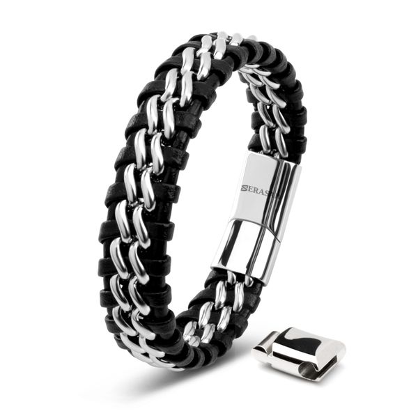 SERASAR Lederarmband "Flake" für Herren, mit günstig online kaufen