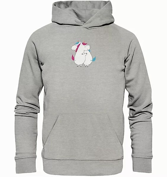 Mr. & Mrs. Panda Hoodie Größe M Einhörner Umarmen - Heather Grey - Geschenk günstig online kaufen