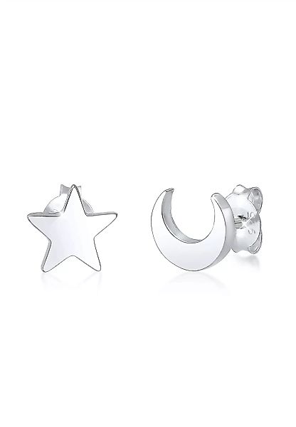 Elli Paar Ohrstecker "Basic Trend Astro Sterne Halbmond 925 Silber" günstig online kaufen