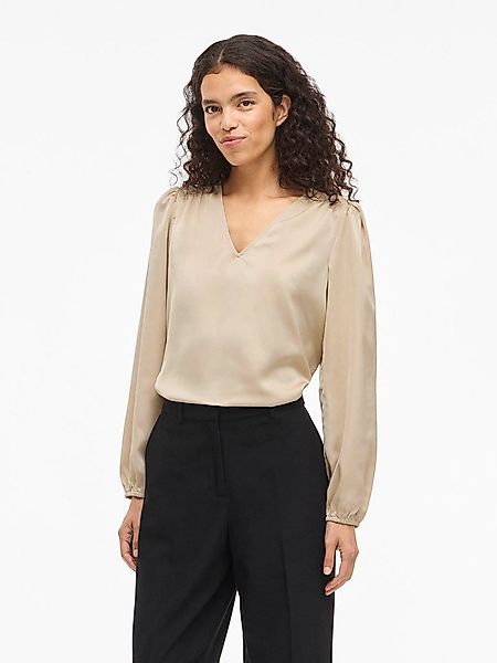 Vila Langarmshirt VIELLETTE L/S SMOCK SATIN TOP - NOOS günstig online kaufen
