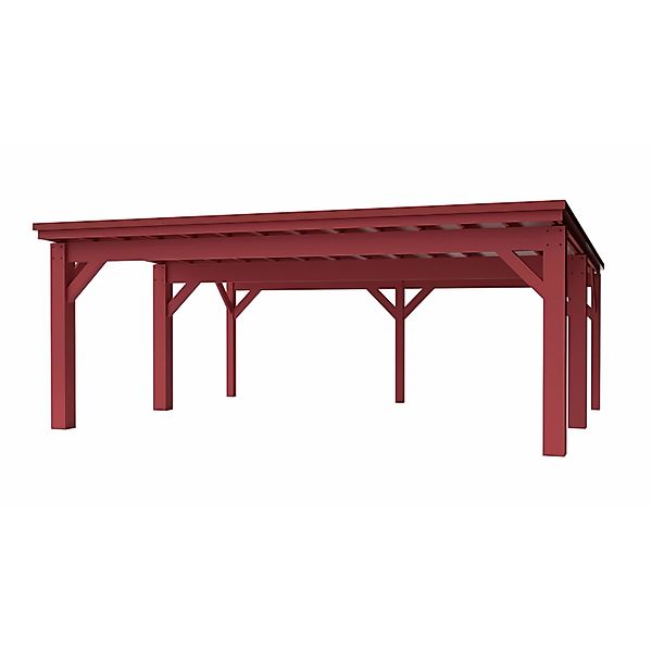 Holzbrüder Carport Ralf 42 250 kg/m² Oxidrot-Rot günstig online kaufen