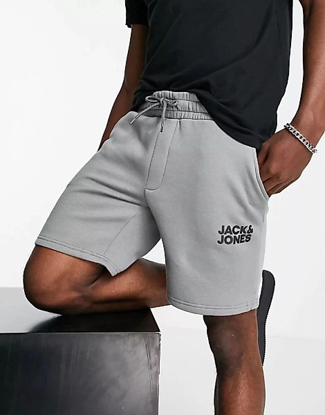 Jack & Jones Intelligence – Sweat-Shorts mit Logo in Blau günstig online kaufen