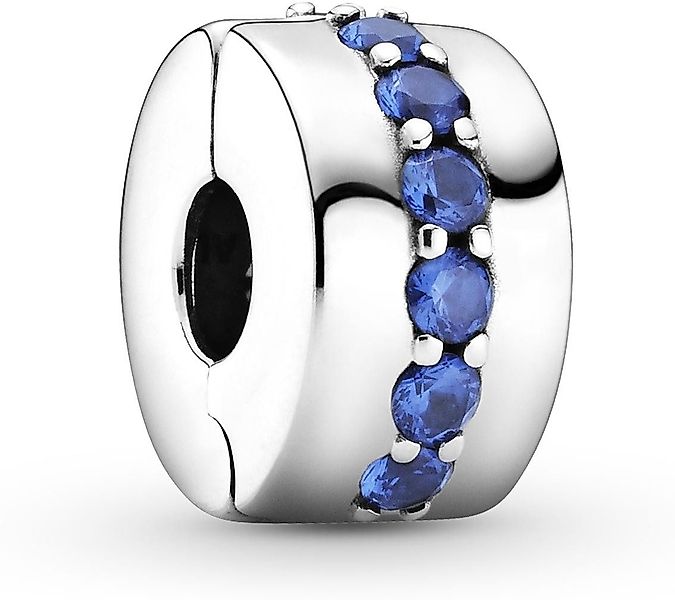 Pandora Kettenanhänger Pandora Blaues Funkelndes Clip-Charm günstig online kaufen