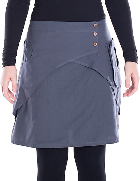 Vishes Minirock Damen Mini-Rock Baumwolle A-Linie günstig online kaufen
