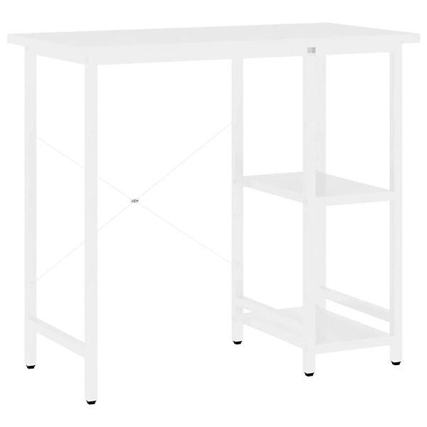 vidaXL Computertisch Weiß 80x40x72 cm MDF und Metall 20555 günstig online kaufen