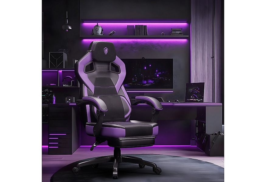 Dowinx Gaming-Stuhl Ergonomischer Bürodrehstuhl mit Fußstütze, Premium Gami günstig online kaufen