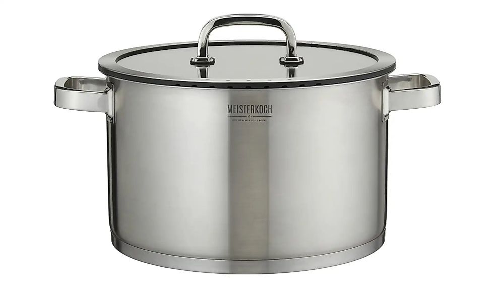Meisterkoch Kochtopf  TRIBUS ¦ silber ¦ Edelstahl ¦ Maße (cm): H: 17  Ø: 28 günstig online kaufen