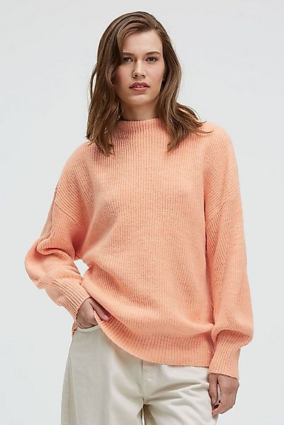 SENSES.THE LABEL Rundhalspullover im Rippstrickmuster günstig online kaufen