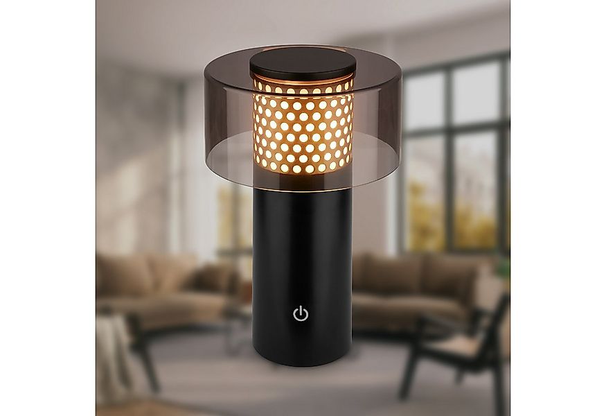 Briloner Leuchten LED Tischleuchte Akku Stufenlos dimmbar Touchfunktion Kab günstig online kaufen