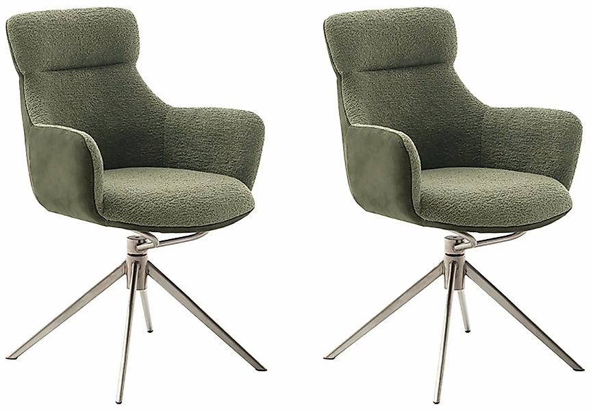 MCA furniture Esszimmerstuhl "PELION", Feingewebe, (2er-Set), drehbar 360, günstig online kaufen