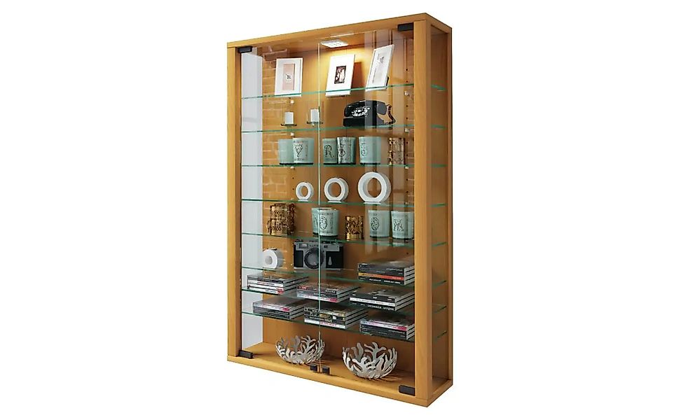 Hängevitrine  Udina ¦ holzfarben ¦ Maße (cm): B: 59 H: 91,3 T: 18.0 Schränk günstig online kaufen