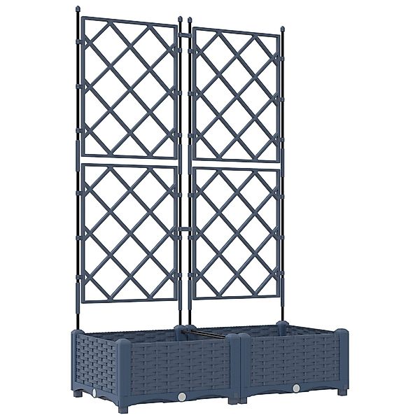 vidaXL Blumentopf Pflanzkasten mit Rankgitter 2 günstig online kaufen