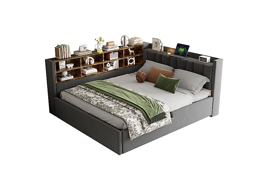 MODFU Schlafsofa Mit Hydraulischem Stauraum, Nachtlicht, USB & Typ-C Ladean günstig online kaufen