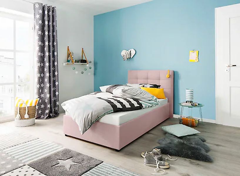 Home affaire Polsterbett »Endres« mit Bettkasten, wahlweise ohne Matratze/L günstig online kaufen