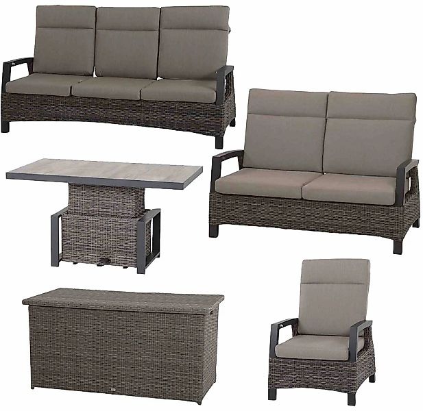 Siena Garden Garten-Essgruppe "Corido" 5 Stk. tlg. günstig online kaufen