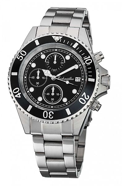 Eichmüller Chronograph Taucheruhr Edelstahlarmband, Wasserdicht bis günstig online kaufen