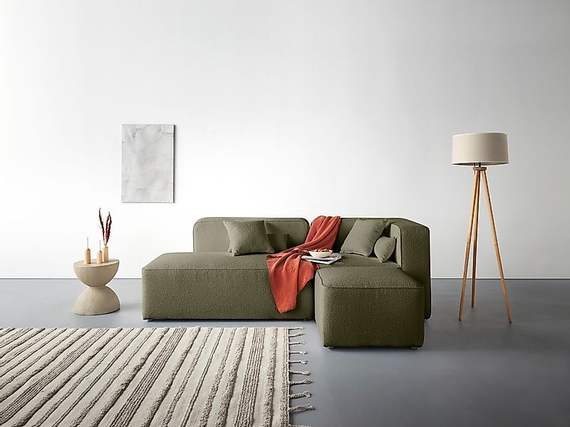 Home affaire Ecksofa "Sundstrup L-Form" Modulserie, individuelle Zusammenst günstig online kaufen