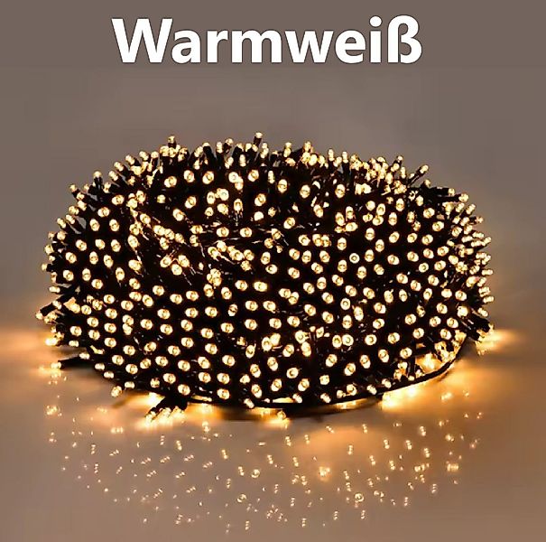 Montegoni LED-Lichterkette 10m Lichterkette warmweiß 100 LED, Weihnachtsdek günstig online kaufen