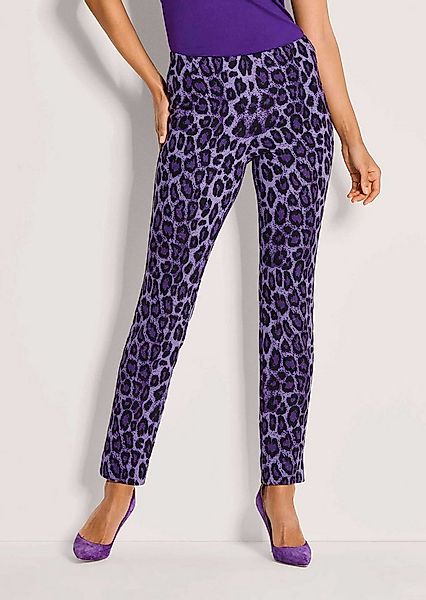 MADELEINE Leggings Gerade Jersey-Leggings mit Animal-Print Printhose mit el günstig online kaufen