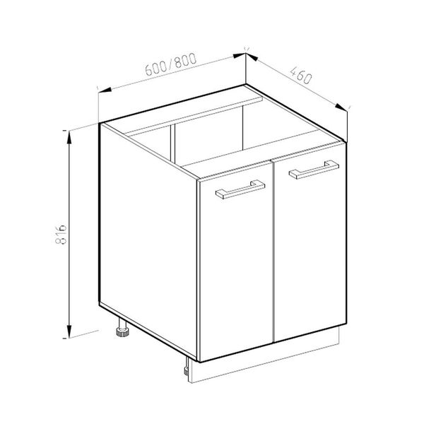 Vicco Unterschrank R-Line, Goldkraft Eiche/Anthrazit, 60 günstig online kaufen