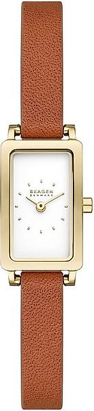 SKAGEN Quarzuhr HAGEN MICRO SKW3149, Damenuhr, Armbanduhr, analog, Lederarm günstig online kaufen