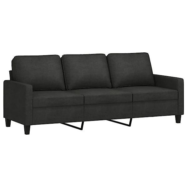 vidaXL 3-Sitzer-Sofa Schwarz 180 cm Stoff 359175 günstig online kaufen