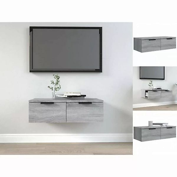 vidaXL Kleiderschrank Wandschrank Grau Sonoma 68x30x20 cm Holzwerkstoff günstig online kaufen