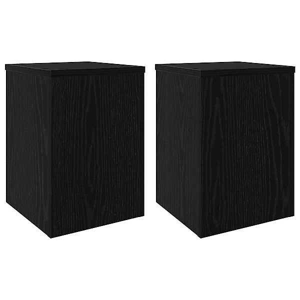 vidaXL Blumenständer Pflanzenständer 2 pcs Schwarze günstig online kaufen