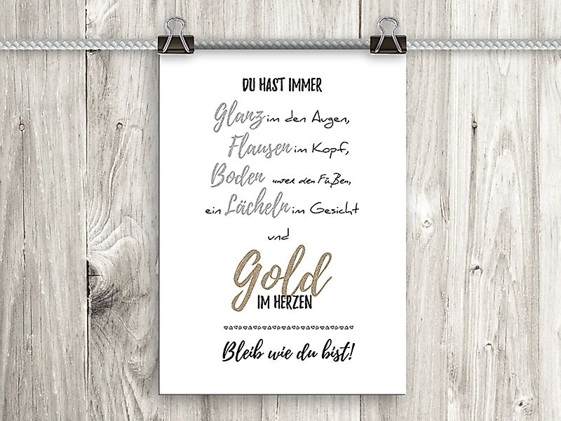artissimo Poster Poster mit Spruch DinA4 günstig online kaufen