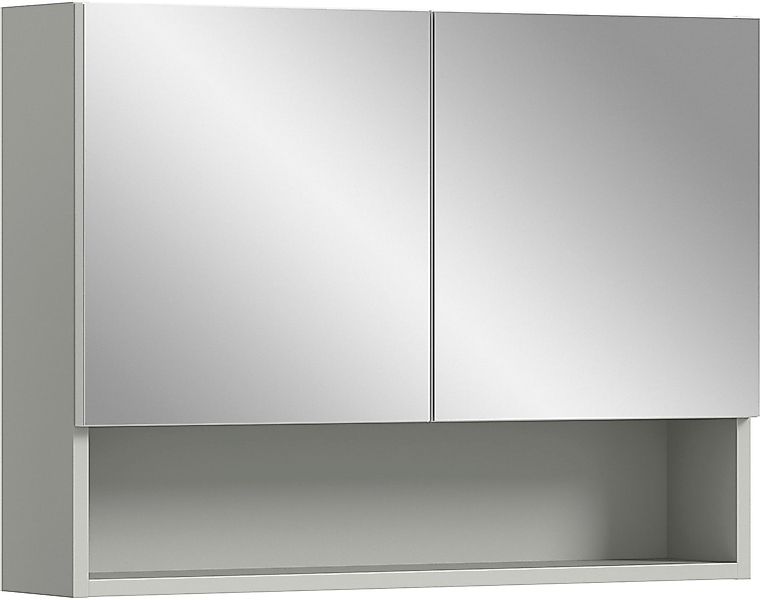 welltime Spiegelschrank "Calcio, Breite 74 cm, 2 Spiegeltüren, 1 Einlegebod günstig online kaufen