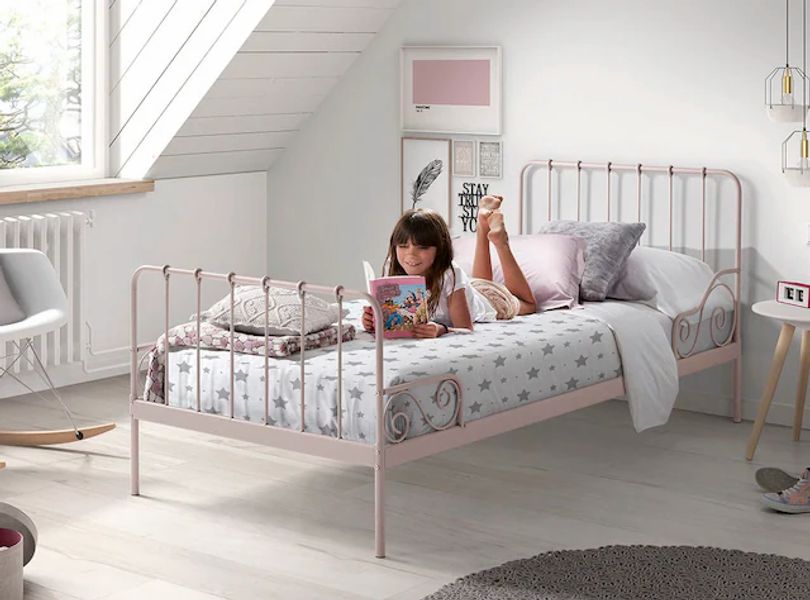 Vipack Jugendbett "Alice, Bettgestell Metall, pulverbeschichtet, in zeitlos günstig online kaufen