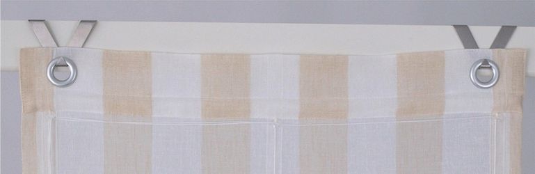 Kutti Raffrollo "Bornholm" mit Hakenaufhängung ohne Bohren halbtransparent, günstig online kaufen