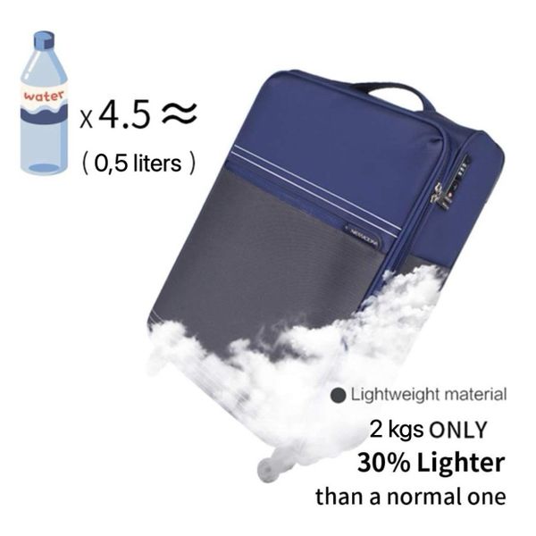 NEWCOM Weichgepäck-Trolley Design Stoffkoffer / Reisekoffer günstig online kaufen