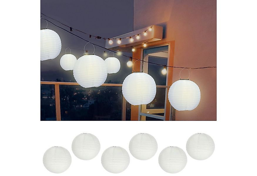 CEPEWA Lampion Papierlampion 6er Set Papier Ø35cm weiß Laterne Lampion Ball günstig online kaufen