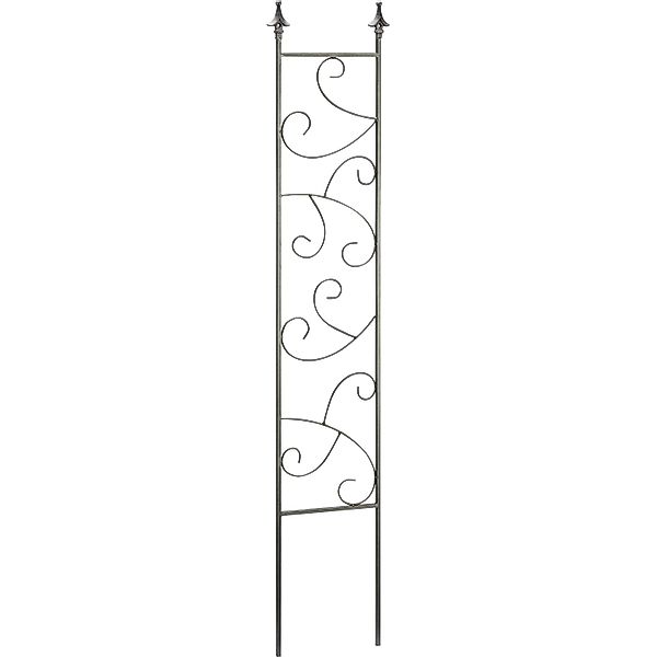 Rankgitter Blume Eisen Dunkelgrau 23,5 cm x 1 cm x 118 cm günstig online kaufen