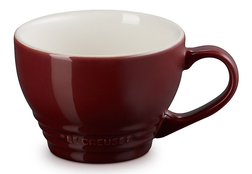 Le Creuset Cappuccino Tasse Steinzeug Rhône Bordeaux-Rot 400ml günstig online kaufen