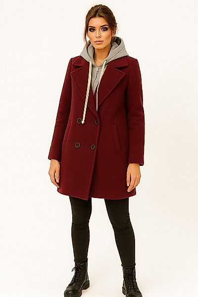 Worldclassca Kurzmantel Worldclassca Damen Kurzmantel mit Hoodie Zweireihig günstig online kaufen