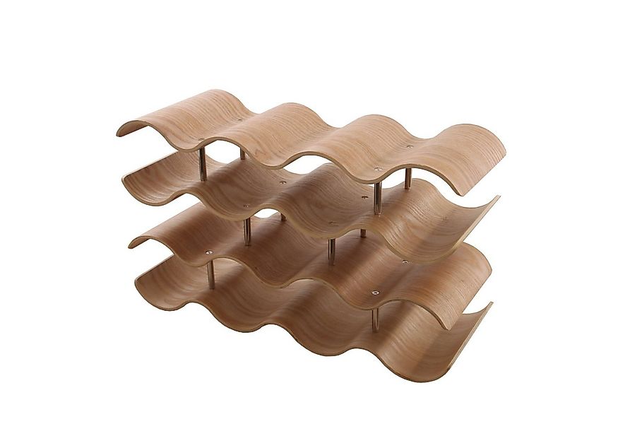 GERSO Weinregal wellenförmiges Weinregal aus Bambus-Holz günstig online kaufen