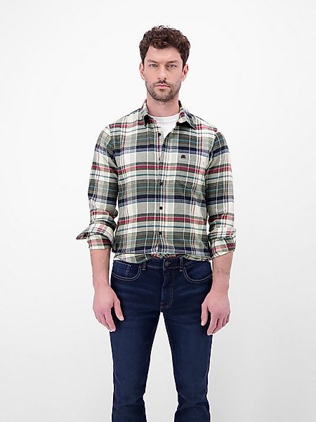 LERROS Karohemd mit Logo Stickerei günstig online kaufen