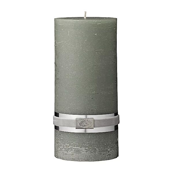 Lene Bjerre rustic Kerze Waldgrün Ø10cm 20cm günstig online kaufen