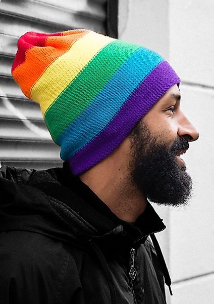 FC St. Pauli Bommelmütze "FC St. Pauli Mütze FC St. Pauli Regenbogen" günstig online kaufen