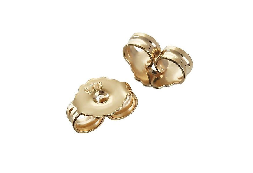 NKlaus Ohrstecker-Verschluss 1 Paar 925er Sterlingsilber Gelbgold vergoldet günstig online kaufen