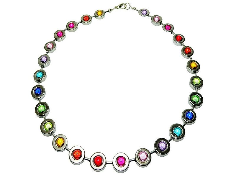 traumschmuck Collier 486ak Halskette Collier Hämatit Donut Ring silber 3D M günstig online kaufen